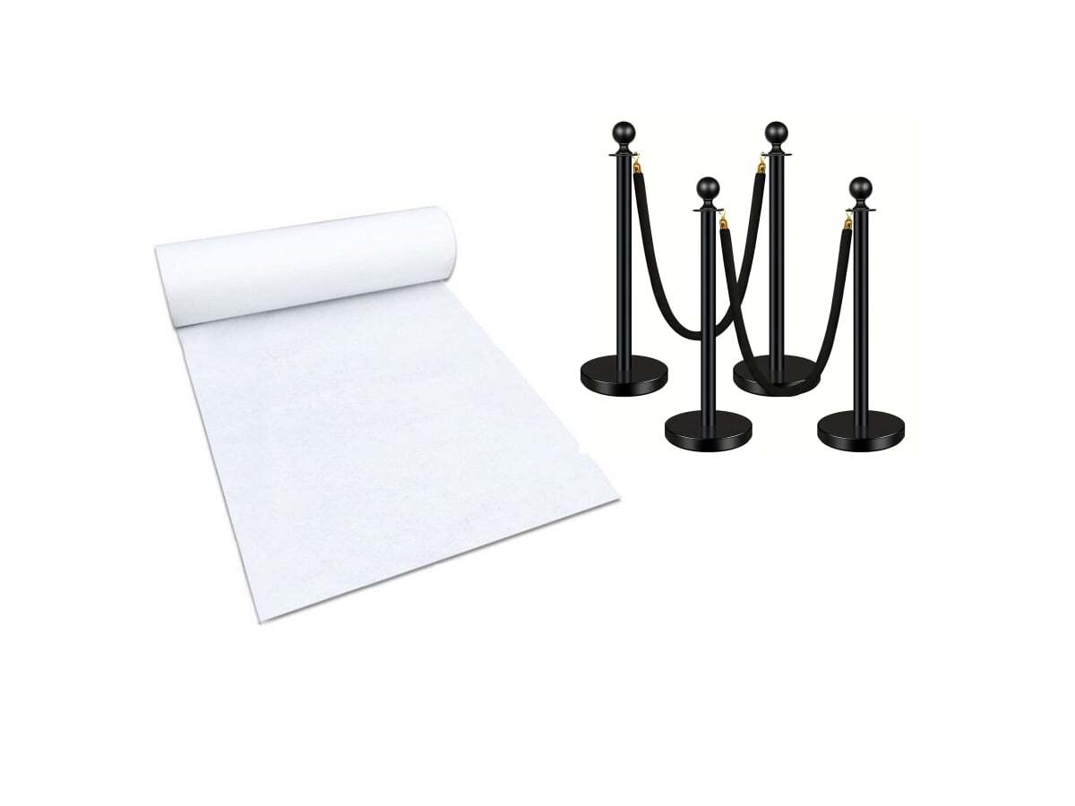 Location Potelet de guidage Noir + tapis