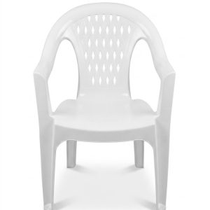 Location de chaise en plastique blanche empilable