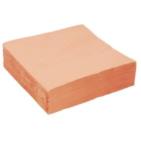 Serviette papier 38x38cm orange x40