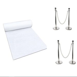 Location Potelet de guidage Argent + tapis
