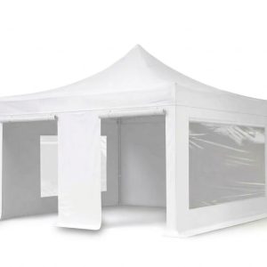 Location tonnelle 5 x 5 m blanche – 20 à 24 personnes assises