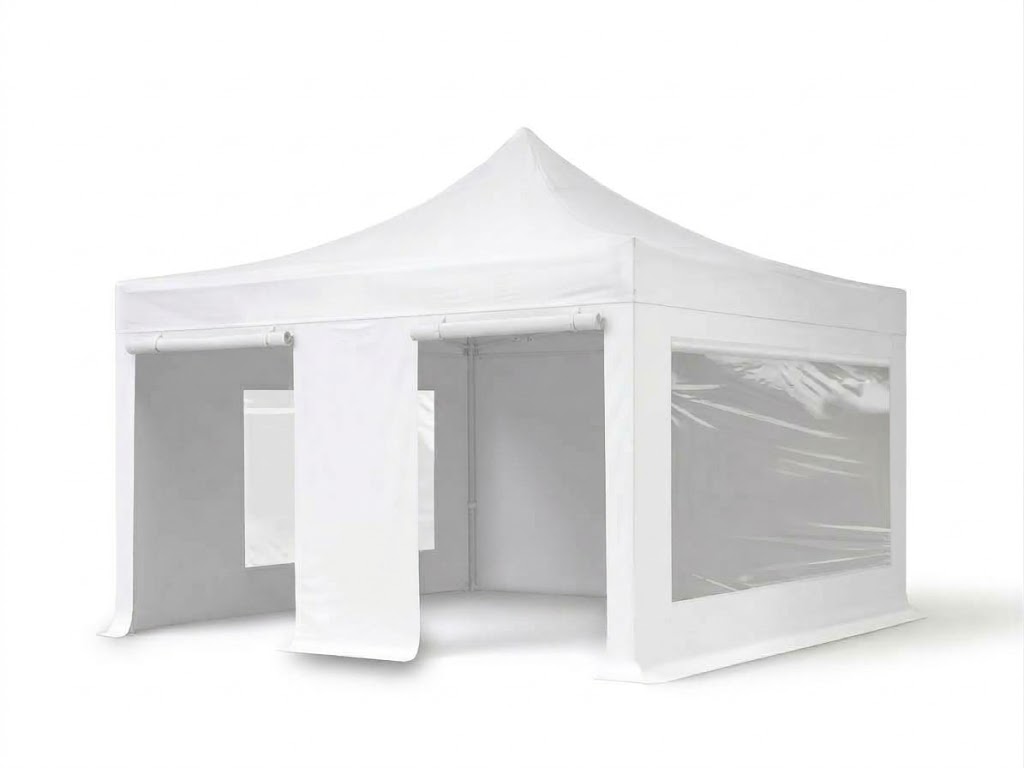 Location tonnelle 5 x 5 m blanche – 20 à 24 personnes assises