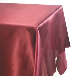 Nappe Satin 145x220 cm  Bordeau ( Achat )