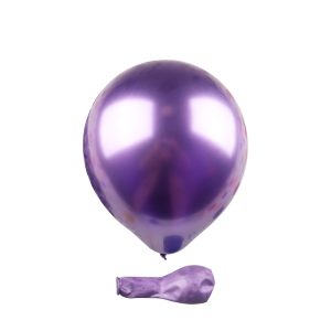 Ballons Violet Brillant Métalliques 10 pouces  ( 25.4 cm gonflés ) X15 Pièces