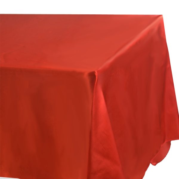 Nappe Satin 145X220cm   Rouge ( Achat )