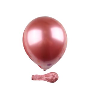 Ballons Rouge Brillant Métalliques 10 pouces  ( 25.4 cm gonflés ) X15 Pièces