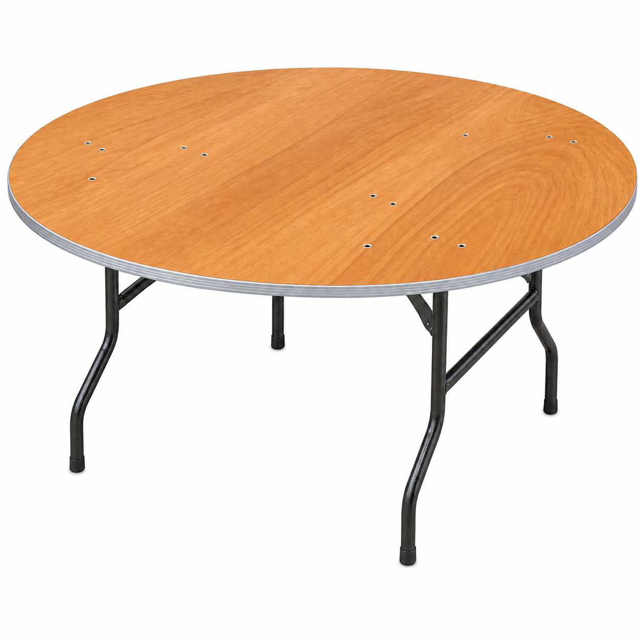 Location table ronde pliante en bois 183cm 10 personnes