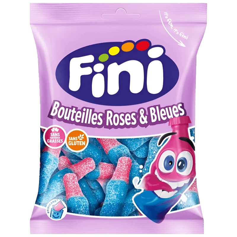Sachet Bouteilles Roses et Bleues Sucré 90g