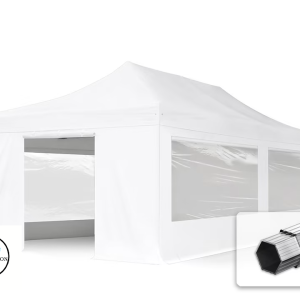 Location Tonnelle 4x8m Blanc + Poids 28 à 35 personnes assises
