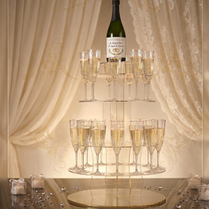 Location Support acrylique pour 23 flutes à champagne