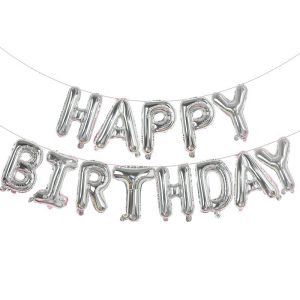 Ballon Fête D’anniversaire Décorations Enfants Adulte Argent 13Pcs