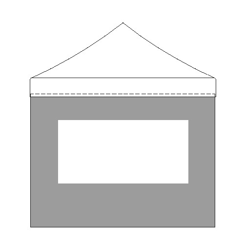 Paroi de coté 3m - Mur latéral fenêtre ( ACHAT )