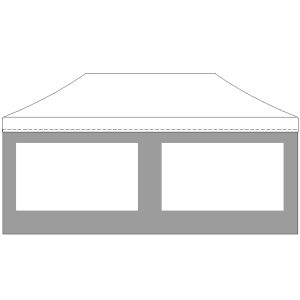 Paroi de coté 6m - Mur latéral fenêtre ( ACHAT )