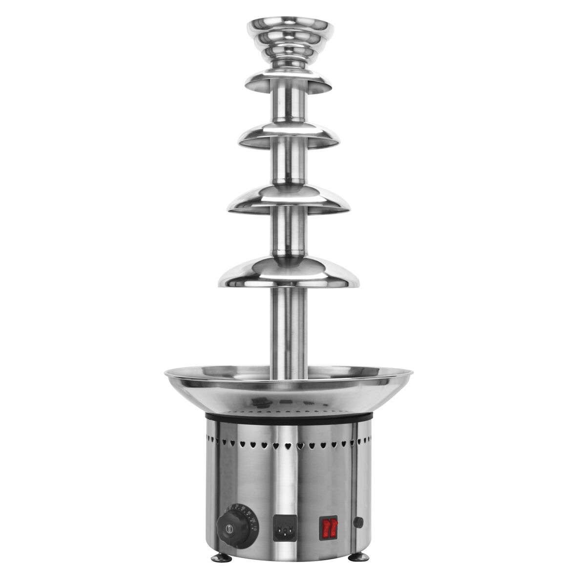 Location Fontaine à chocolat professionnelle - Inox - 5 étages - Capacité 6kg - Hauteur 70 cm – Image 2
