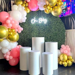 Location Colonne  cylindrique blanche x5