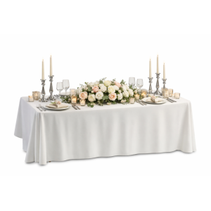 Nappe rectangle unie blanche 3 m*1.75 m ( achat )