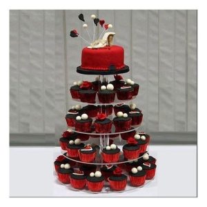 Location Support 5 étage cup cake en acrylique transparent