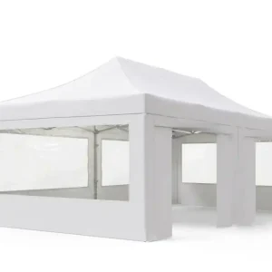 Location tonnelle 3 x 4,5 m blanche – 9 à 12 personnes assises